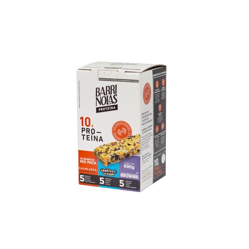 Barrinolas Proteína Mix Pack 15pz 10g Proteína