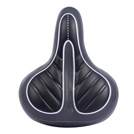 PU Leather Wide Big Bum Bike Gel Cruiser Extra Comfort Soft Pad Saddle Seat