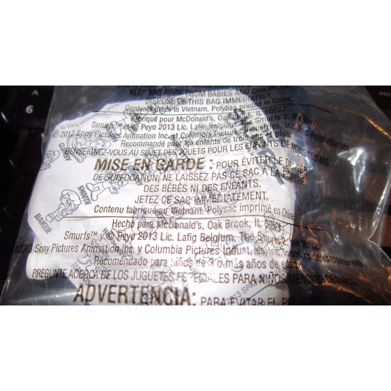 Peyo 2013 MCDONALD'S HAPPY MEAL TOY THE SMURFS 2 #8