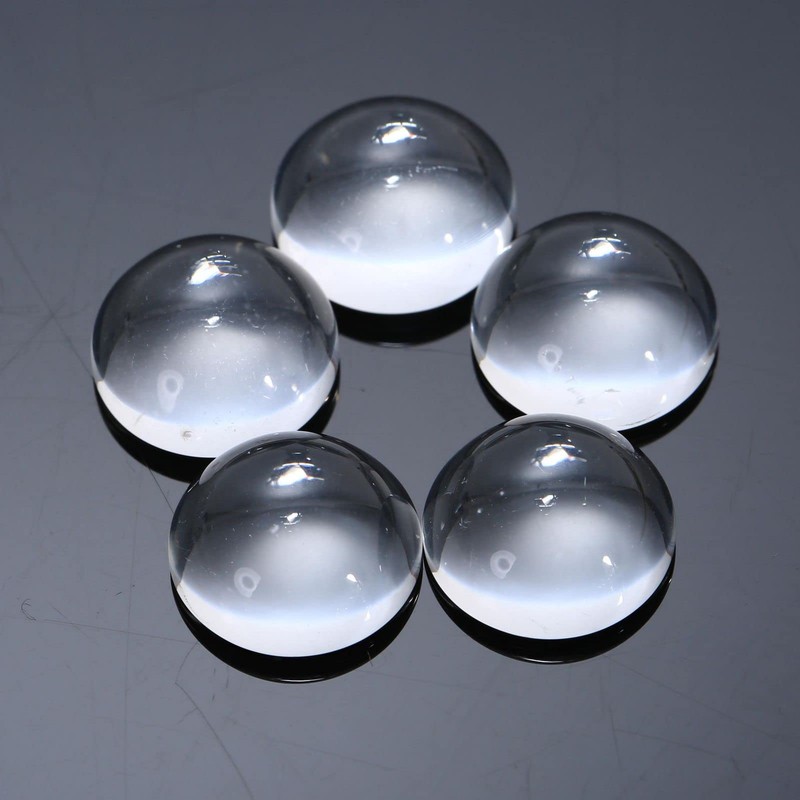 ガラスカボション 円形 ラウンドビーズ DIY ハンドメイド ジュエリー用 透明ドーム 拡大レンズ効果 アクセサリーパーツ 半球