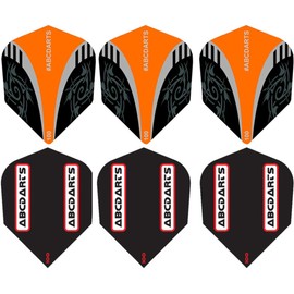 ABC Darts Unisex_Adult 19021030 Darts, Black, Orange, Silver, 4