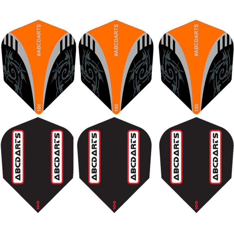 ABC Darts Unisex_Adult 19021030 Darts, Black, Orange, Silver, 4