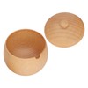 Sour Jujube Wood Condiment Jar Japanese Safe Dustproof Classic Flip