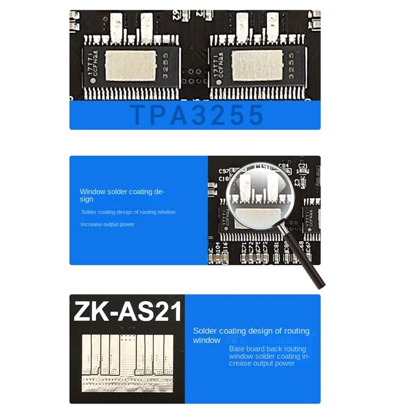 -AS21 Digital Bluetooth Audio Amplifier Board Subwoofer 220Wx2+350W 2.1Channel TPA3255
