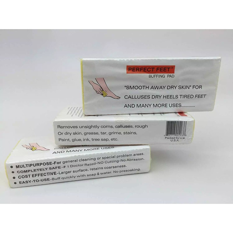 Beauticom 3pcs Small Feet Pumice Buffing Pad Scrub Bar Removing