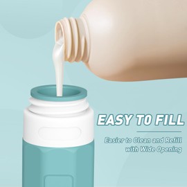 Redfly Travel Bottles for Toiletries, 3oz Tsa Approved Travel Size Containers, BPA Free Leak Proof Travel Containers for Toiletries, Refillable Travel Accessories for Shampoo Conditioner Mix