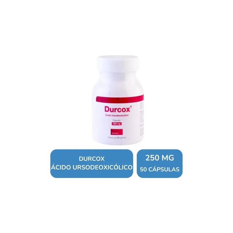 Durcox Acido Ursodeoxicolico 250 Mg Frasco Con 50 Capsulas