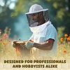 Three Layer Ventilated Beekeeping Veil in Round (White)