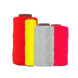 SGT KNOTS #18 Twisted Mason Nylon String Superior and Durable Twine for Masonry Jobs, DIY Projects, Crafting, Commercial, Workshop, Gardening, Trot Line (275ft, Fluorescent Pink)