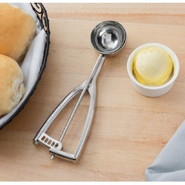 Soro Essentials- #24 Stainless Steel 1-3/4 oz. Portion Control Scoop Food Server Squeeze Type- Ice Cream Scoop Cookie Scooper for Baking Cookie Scoops for Portion Control Scoop Cookie Dough Batter