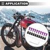 Motoforti Universal Motorcycle Windscreen Screws Bolts, M5x0.8, Rubber, Aluminum Alloy,
