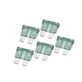 RATCHROLL 5pcs Blade Style Fuses 1A Blade Style Fuses Replacement for Automotive Car Boat Truck SUV RV Motorcycle Green Replacement Car Parts