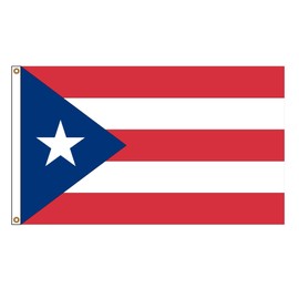 PinkDisplay North America flag Puerto Rico 3x5ft(90x150cm) eyelets and double stitches
