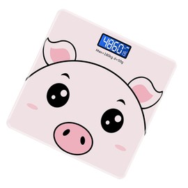 PACKOVE Smart Multifunctional Digital Household Weight Scale for Adults and Tempered Body Scale with Energy-Saving Design Accurate Home Weighing for Family Use Pink