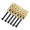 6Pcs Electric Guitar Bridge Saddle Double Locking Tremolo Metal Roller