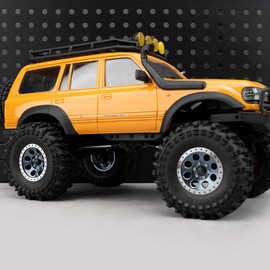 1.3" Wheel Tires Set - 72mm Soft Sticky Tires and Aluminum Wheel for 1/18 TRX4M 1/24 Axial SCX24 Gladiator Bronco C10 JLU Deadbolt RC Crawler Car (Titanium)
