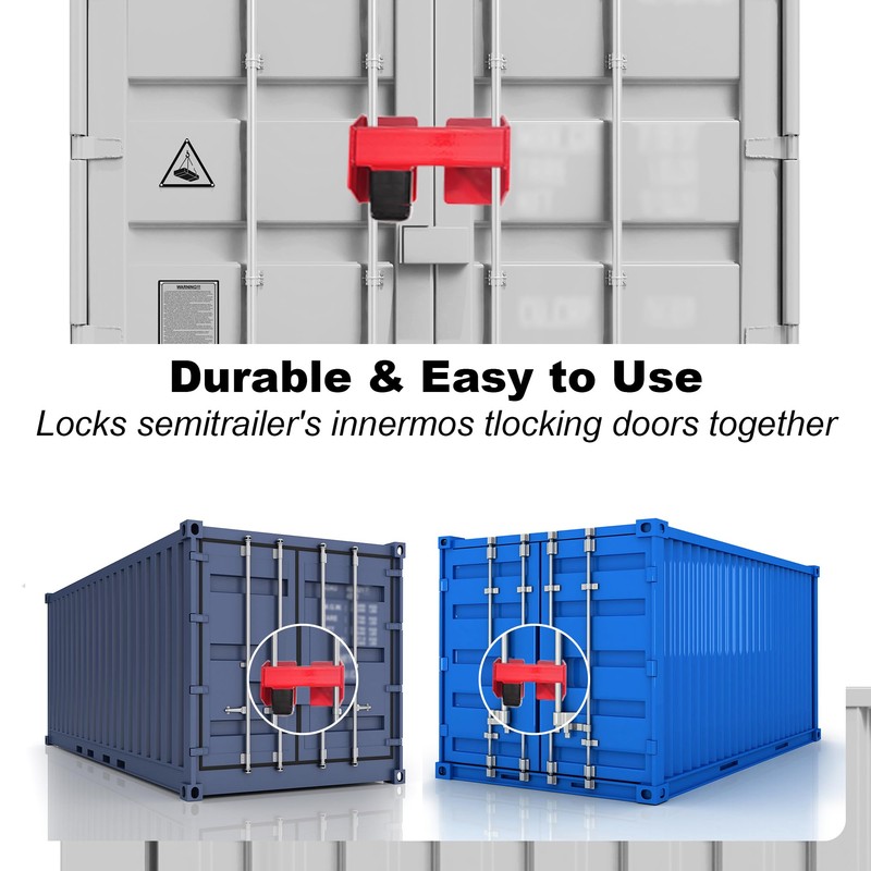 Heavy Duty Cargo Door Equipment Lock, Combination Security Lock, Fits