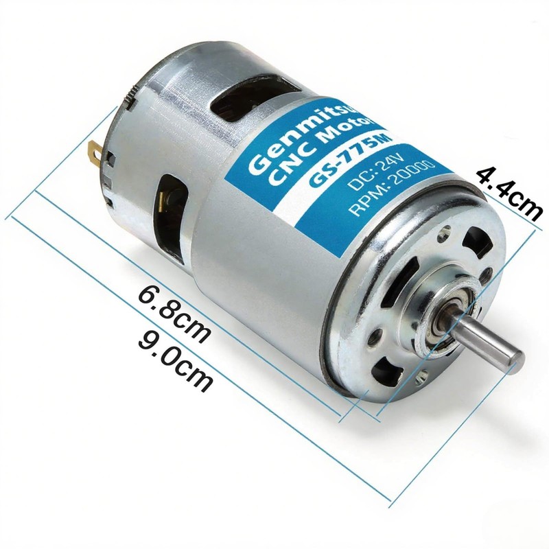 Genmitsu GS-775M Micro DC 24V 20000RPM 775 Motor, Double Ball