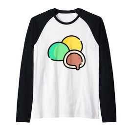 Really Like Mochi Sweet New Year Dessert Raglan Baseball Tee
