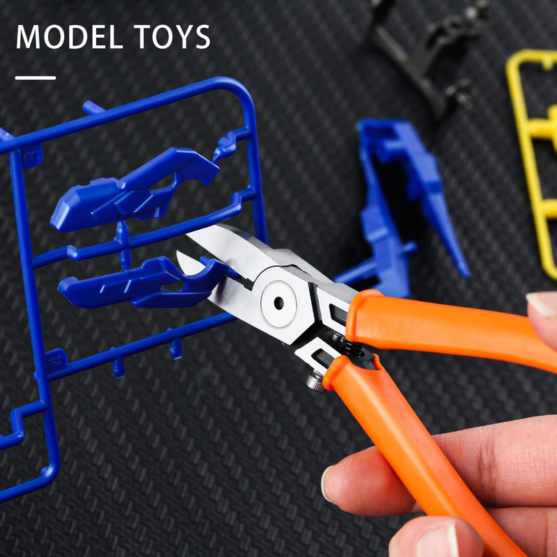 SPEEDWOX Flush Cutter Side Cutting Pliers Angled Wire Cutters for