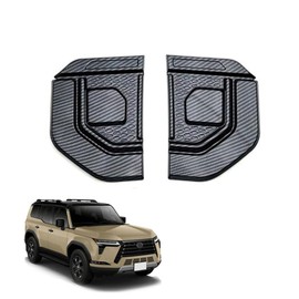LSMQCPJ for New GX GX550h VJA252W 2024 Exterior Custom Parts Side Fender Decoration Side Cover Side Mark Decoration Anti-Scratch Protection Decoration ABS 2pcs GX550 Accessories (Carbon Fiber)