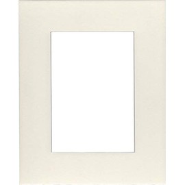 Pack of (2) 22x28 Acid Free White Core Picture Mats Cut for 18x24 Pictures in Cream