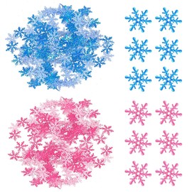EPCDBBRT 600 Pieces Of Decorative Snowflakes, Delicate Snowflake Shapes, Fabric Material, Easy To Place, Enhance The Festive Atmosphere, Suitable For Festival And Party Decoration.