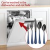 Onlycooker 20-Piece Black Silverware Set 18/0 Stainless Steel Flatware Sapphire