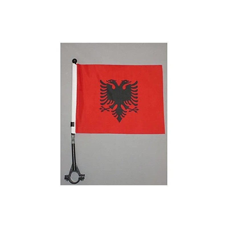 Albania BIKE Flag 5'' x 8'' - Albanian BICYCLE Flag