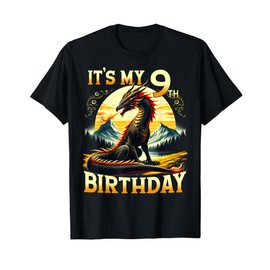 It's My 9th Birthday Dragon 9 Birthday 9 Year Old Boy T-Shirt