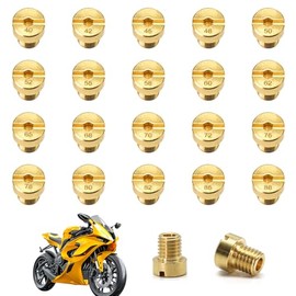 20 Piece Carburettor Nozzle Set, M5 Carburettor Nozzle Set, 5 mm Main Nozzle Set, Main Nozzle Carburettor (40,42,45,48,50,52,55,58,60,62,65,68,70,72,75,78,80,82,85,88,88,88) ) ) for roller roller