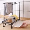 Dishcloth Drying Rack Sponge Holder Iron Draining Anti Slip Stable