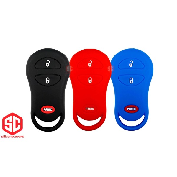 SiliconeCovers 3x New Key Fob Remote Fobik Silicone Cover Fit