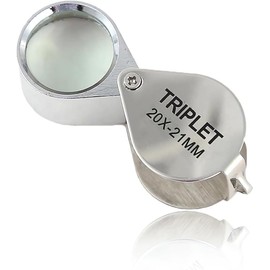 RDNKVB 20x Magnifying Glass Pocket Magnifying Glass for Jewellers, Foldable Jewelers Watch Magnifying Glass, Jewelers Loupe, Jewelers Loupe, Folding Magnifying Glass, Juwilier's Magnifier, Botany, 20