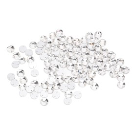 100Pcs Flatback Rhinestones Double Hole Design Easy Operate Exquisite Decorative DIY Parts for Decoration8mm