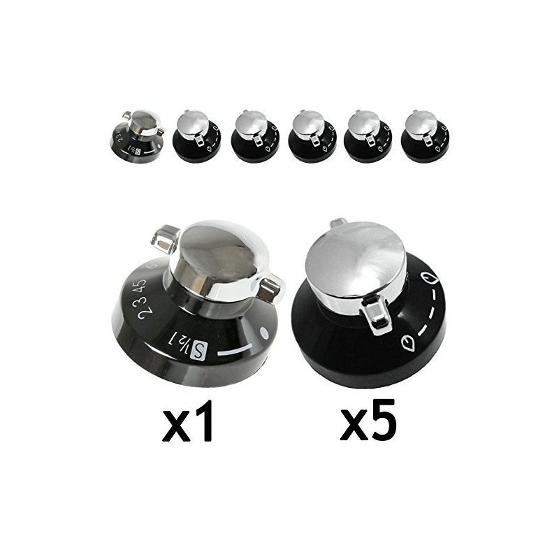 Stoves Gas Hob Oven Cooker Knobs Flame Control Switch (Pack