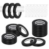 Glarks 20 Sets 1-5/8" (42mm) ID Curtain Grommets Plastic Grommet