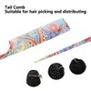 5pcs Paddle Hair Brush Set Easy Detangling Brush Tail Comb