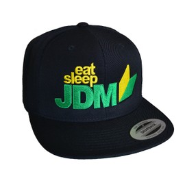 Tuner Cap Flexfit Snapback: Various Designs & J.D.M. Racing Cap for Men and Women, Eat Sleep JDM