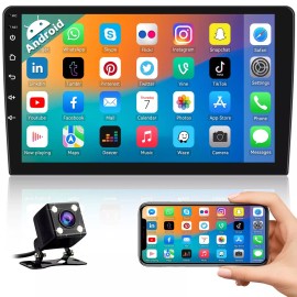 Mantian 1G+32G Android Radio 10.1 Inch Double Din Car Stereo with GPS Navigation Touc...