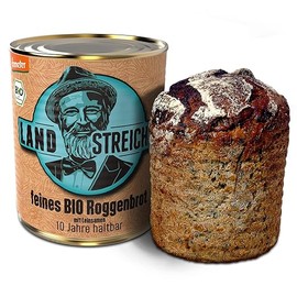 LANDSTREICHER Demeter Organic Canned Bread, 10 Year Shelf Life (1, Rye) 420g-Made in Germany