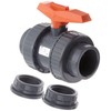 GF Piping Systems PVC True Union Ball Valve, Two Piece,