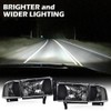 G-PLUS Headlight Lamps Compatible with 1994-2001 Dodge Ram 1500/1994-2002 Dodge