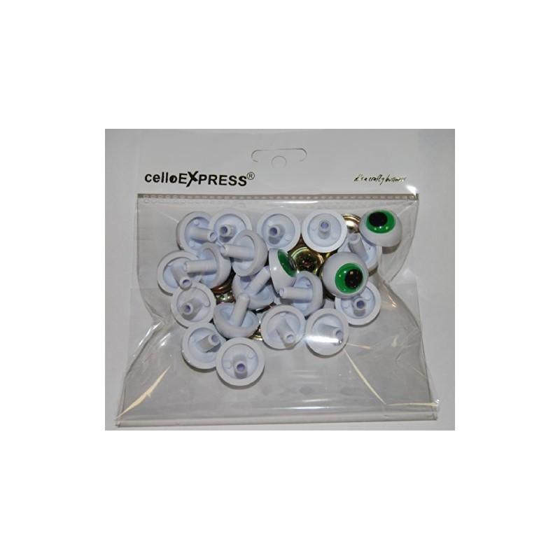 celloexpress Frogs Eyes 16mm with Metal Backs - Safety Eyes