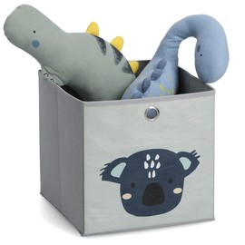 Zeller Koala 14425 Storage Box Non-Woven Grey Approx. 28 x 28 x 28 cm