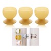 HEMIPLEGIA 3-Pack Silicone Doorknob Covers, Round Door Knob Protectors -