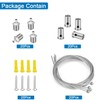 Teemyaa 20 Sets Hanging Wire Cable Kit for Hexagon Garage