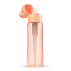 DAFI SOLID Peach Fuzz 0.7 Litre Water Bottle - Handy Reusable Bottle with Activated Carbon Filter to Improve Water PH, BPA Free, Made of Durable Tritan™