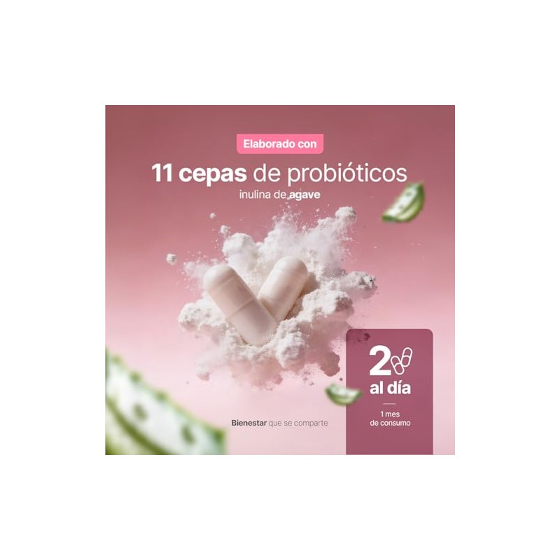Life Probióticos Mujer Cápsulas Billones Bromelina Inulina Agave Cepas Salud