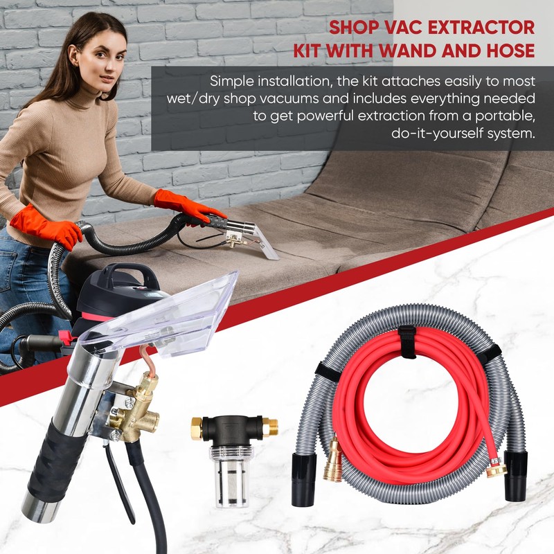 Shop Vac Extractor Kit, Universal Extractor Hose Kit for Shop